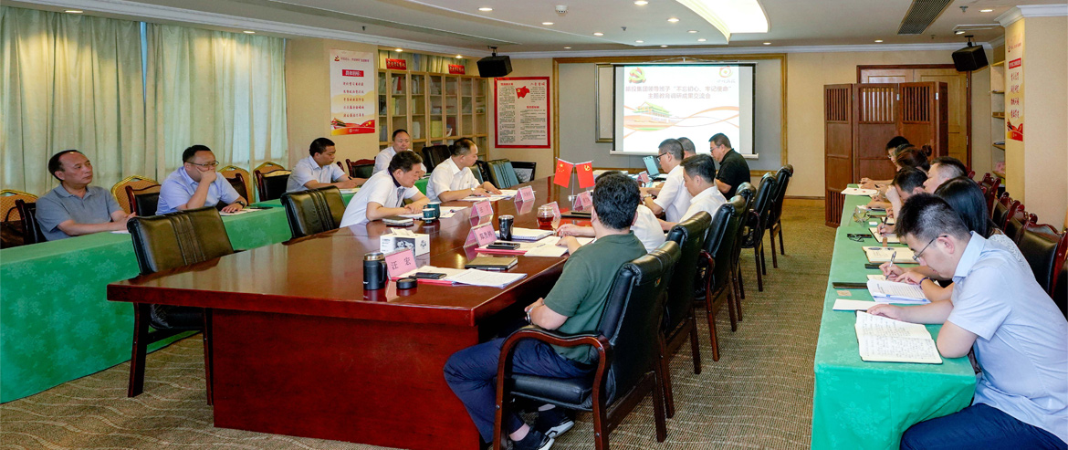 腾龙国际平台集团领导班子召开“不忘初心、牢记使命”主题教育调研成果交流会