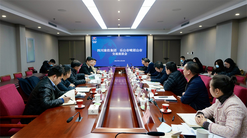 腾龙国际平台集团与峨眉山市委市政府座谈交流