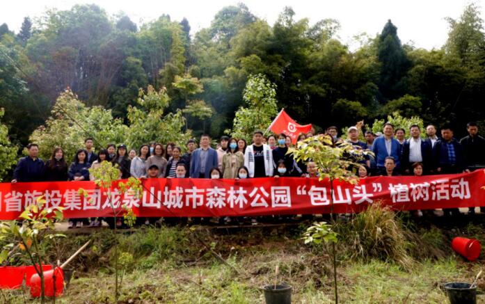腾龙国际平台集团组织开展2021年龙泉山城市森林公园“包山头”植树活动