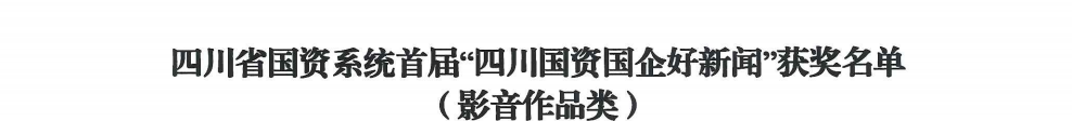 四川省腾龙国际平台集团荣获首届“四川国资国企好新闻”银铜两奖