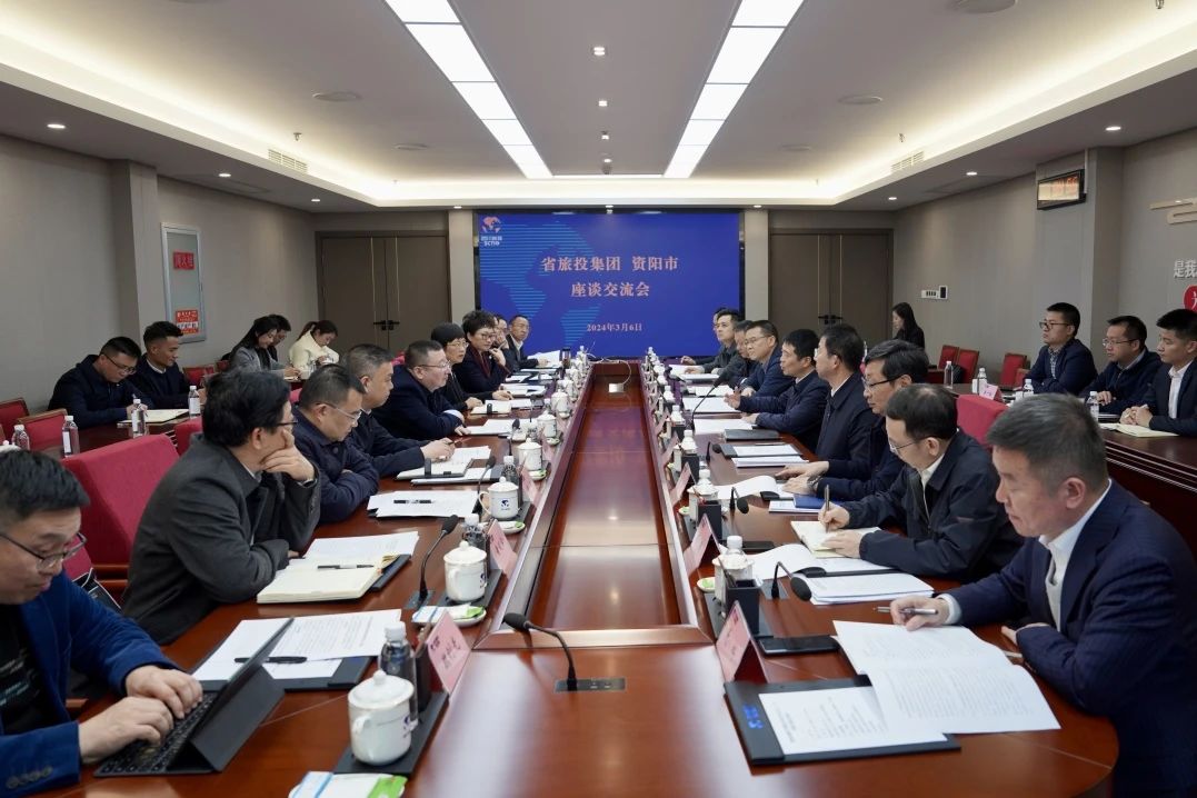 省腾龙国际平台集团与资阳市委举行座谈交流会