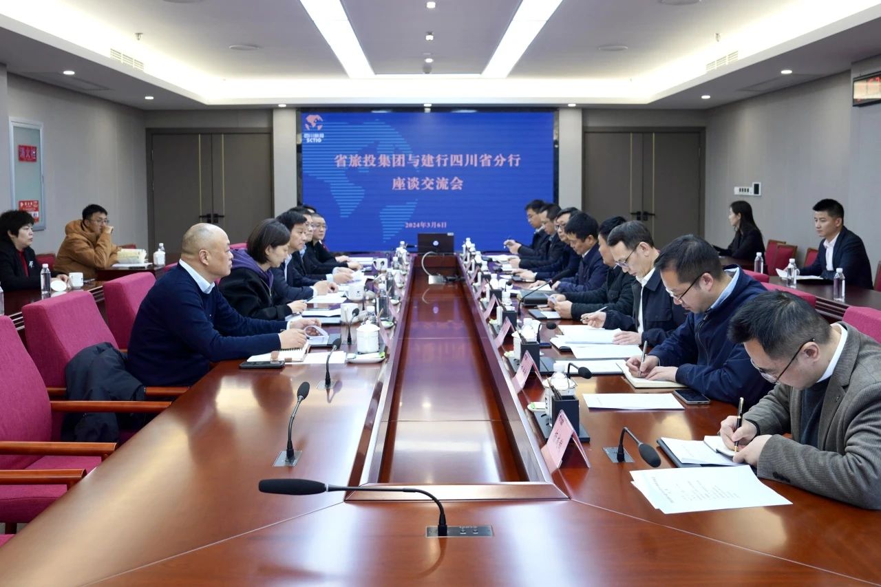 省腾龙国际平台集团与建设银行四川省分行举行座谈交流会