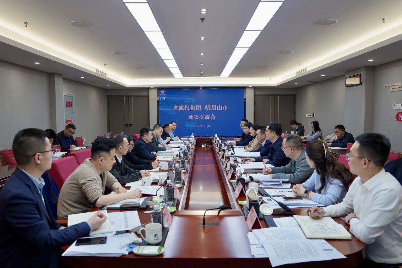 省腾龙国际平台集团与峨眉山市委市政府举行座谈交流会